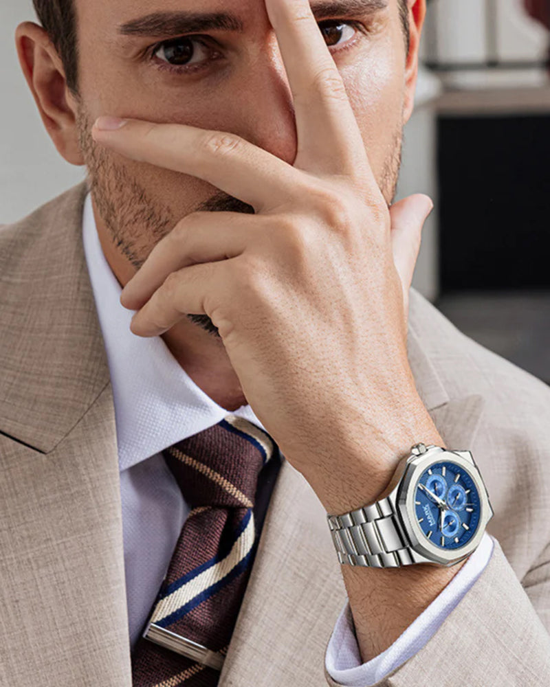 Reloj de acero inoxidable (resistente al agua)